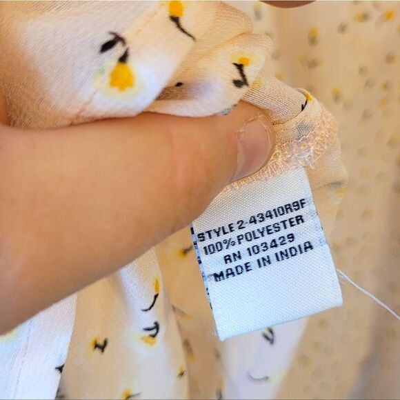 Caffe Marrakesh Women's Blush Pink Floral Flowy Button Front Tunic Size XL - Picture 7 of 7